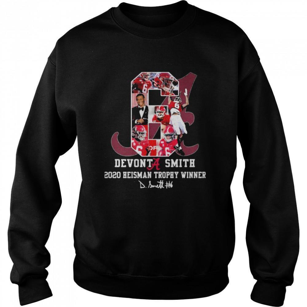 Devonta Smith 2020 Heiman Trophy Winner Signature Sweatshirt